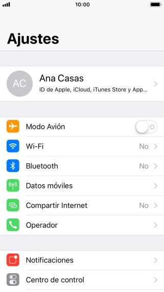 Pulsa Datos móviles.
