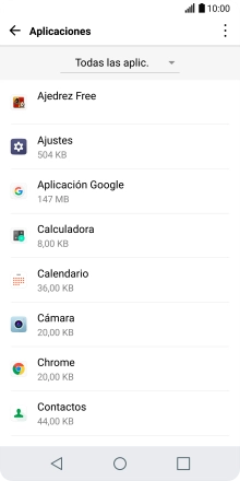 Pulsa la app deseada.