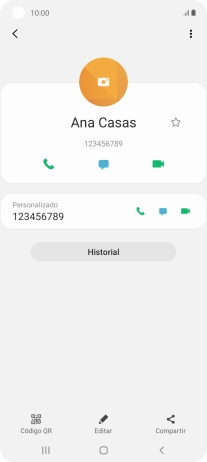 Pulsa la tecla de inicio para terminar y regresar a la pantalla de inicio.