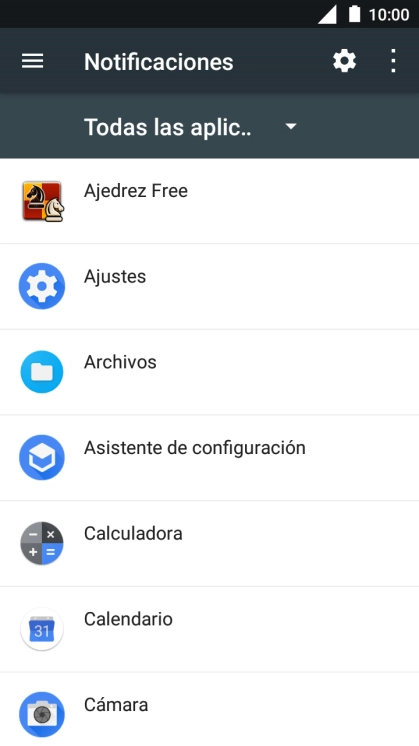 Pulsa la app deseada.
