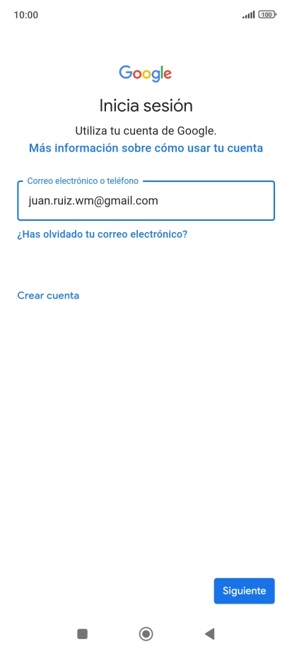 Pulsa Siguiente.