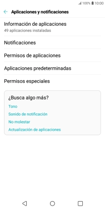 Pulsa Información de aplicaciones.