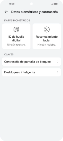 Pulsa ID de huella digital.