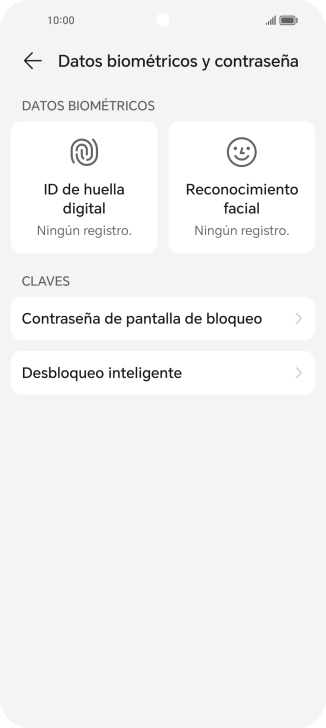Pulsa ID de huella digital.