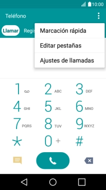Pulsa Ajustes de llamadas.