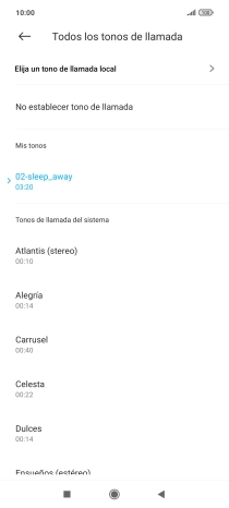 Pulsa la tecla de inicio para terminar y regresar a la pantalla de inicio.