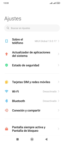 Pulsa Tarjetas SIM y redes móviles.