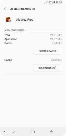 Pulsa BORRAR CACHÉ.