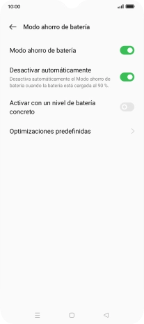 Pulsa la tecla de inicio para terminar y regresar a la pantalla de inicio.
