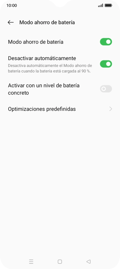 Pulsa la tecla de inicio para terminar y regresar a la pantalla de inicio.