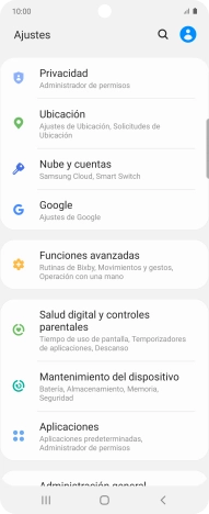 Pulsa Nube y cuentas.