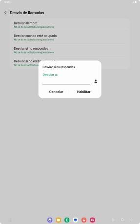 Introduce +34600132000 y pulsa Habilitar.