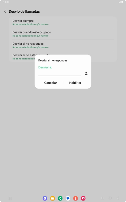 Introduce +34600132000 y pulsa Habilitar.