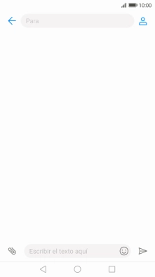 Pulsa en el campo de búsqueda e introduce las primeras letras del nombre del destinatario deseado.