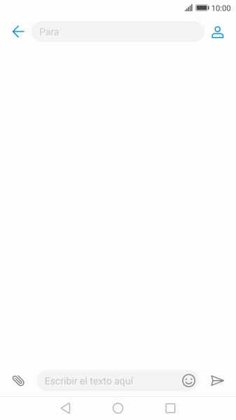 Pulsa en el campo de búsqueda e introduce las primeras letras del nombre del destinatario deseado.