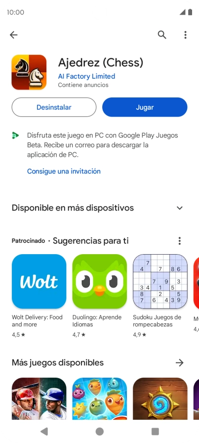 Pulsa la tecla de inicio para terminar y regresar a la pantalla de inicio.