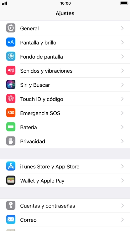 Pulsa Touch ID y código.