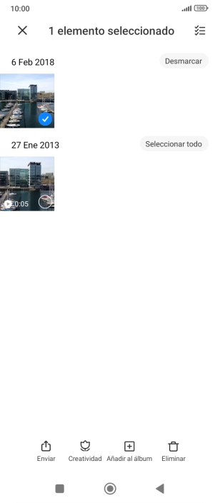 Pulsa el icono de seleccionar todo.