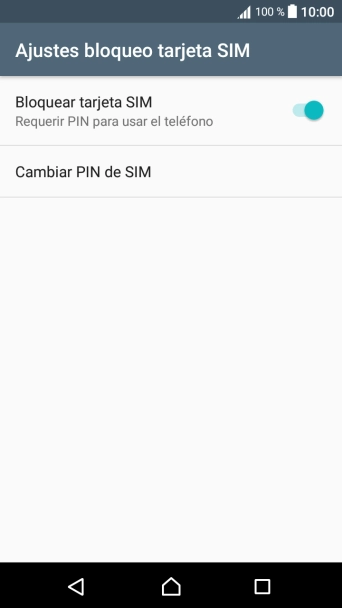 Pulsa el indicador para activar o desactivar la función.