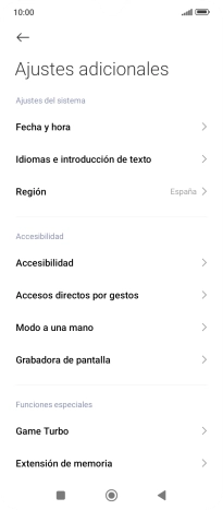Pulsa Fecha y hora.