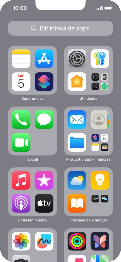 Pulsa la app deseada.