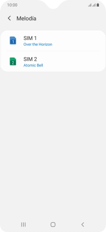 Pulsa la tarjeta SIM deseada.