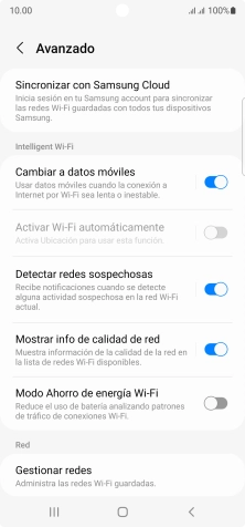 Pulsa el indicador junto a 