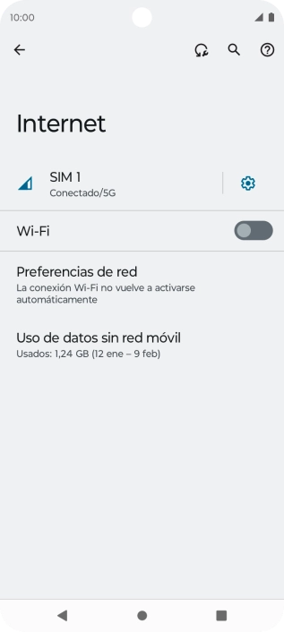 Pulsa el indicador junto a 