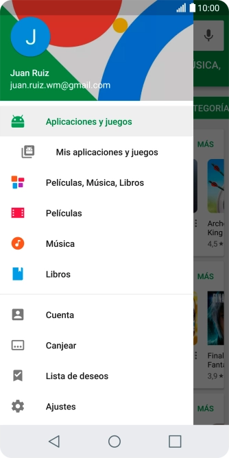Pulsa Mis aplicaciones y juegos.