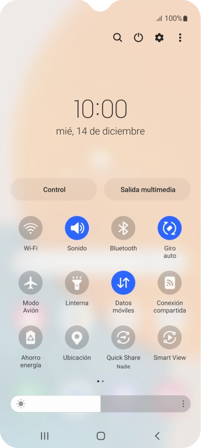Pulsa el icono de ajustes.