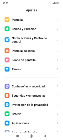 Pulsa Contraseñas y seguridad.