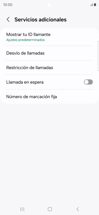 Pulsa Número de marcación fija.