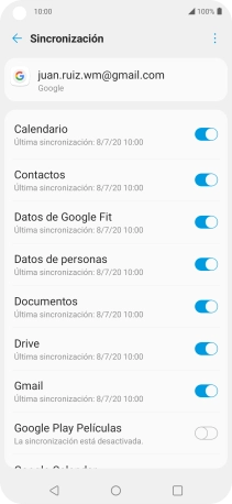 Pulsa la tecla de inicio para terminar y regresar a la pantalla de inicio.