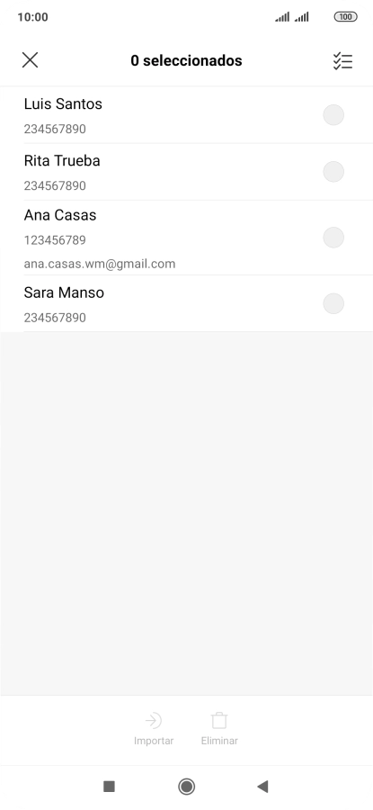 Pulsa el icono de seleccionar todo. Pulsa el icono de seleccionar todo.
