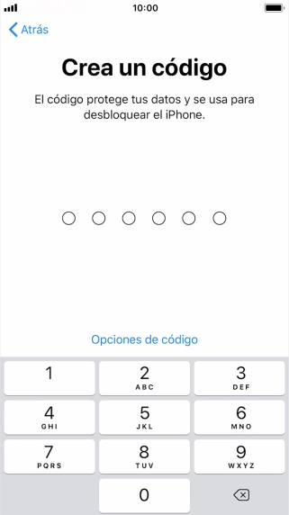 Pulsa Opciones de código.