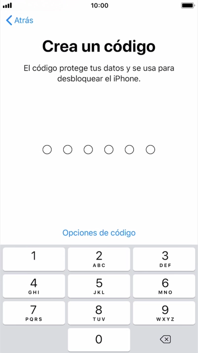 Pulsa Opciones de código.