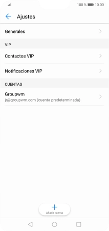 Pulsa la cuenta de correo electrónico deseada.