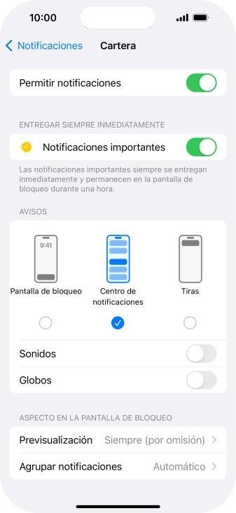 Pulsa el indicador junto a 
