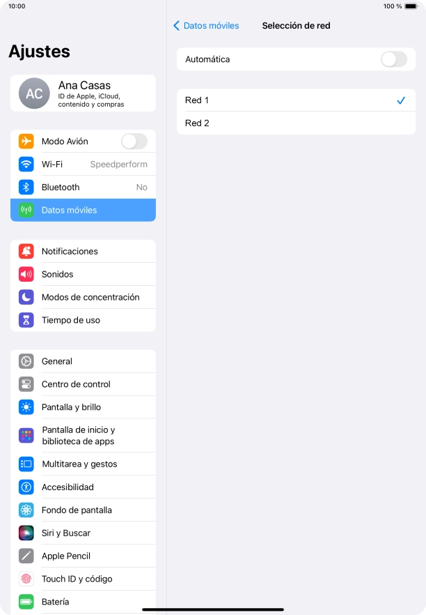 Desliza el dedo hacia arriba desde la parte inferior de la pantalla para terminar y volver a la pantalla de inicio.