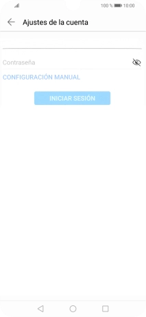 Pulsa Contraseña e introduce la contraseña de tu cuenta de correo electrónico.