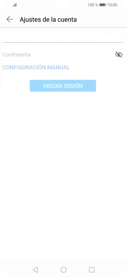 Pulsa Contraseña e introduce la contraseña de tu cuenta de correo electrónico.