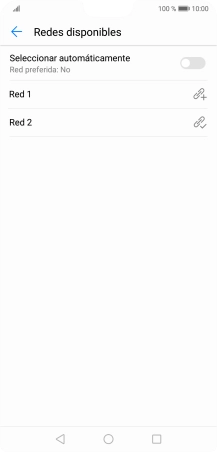 Pulsa la red deseada.