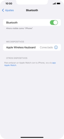 Desliza el dedo hacia arriba desde la parte inferior de la pantalla para terminar y volver a la pantalla de inicio.