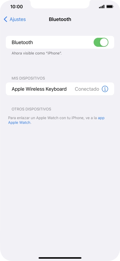 Desliza el dedo hacia arriba desde la parte inferior de la pantalla para terminar y volver a la pantalla de inicio.