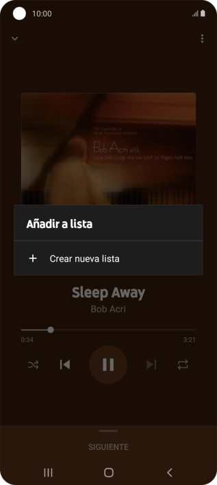 Pulsa Crear nueva lista.