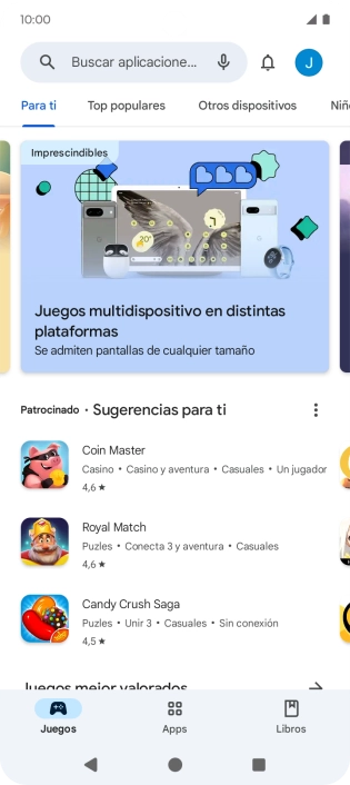 Pulsa el icono de perfil.