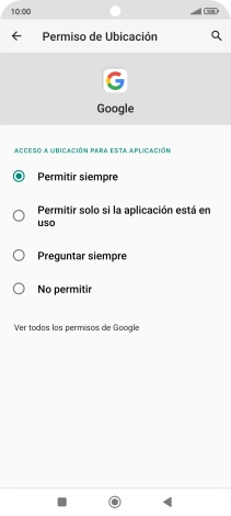 Pulsa el ajuste deseado.