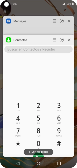 Para cerrar una sola aplicación en ejecución, desliza el dedo hacia la derecha sobre la aplicación deseada.