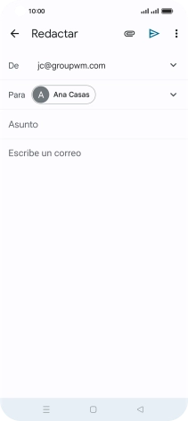 Pulsa Asunto e introduce el asunto deseado.