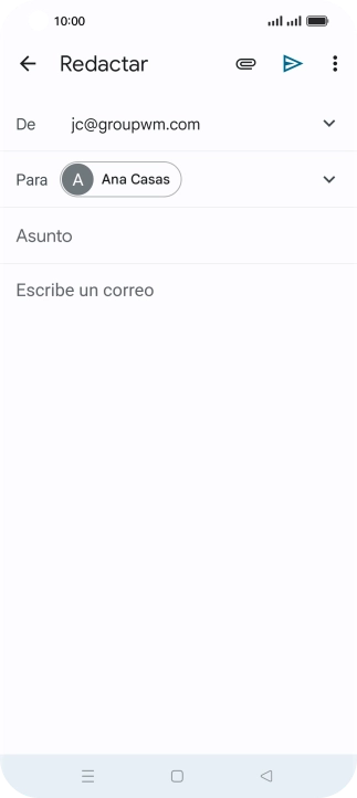 Pulsa Asunto e introduce el asunto deseado.